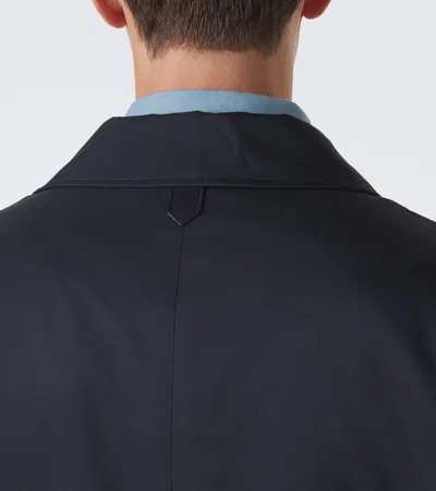 Canali Technical Coat In Blue