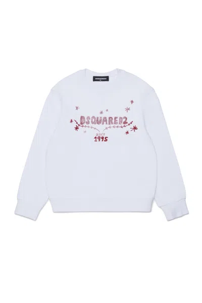 Dsquared2 Logo-print Sweatshirt In White