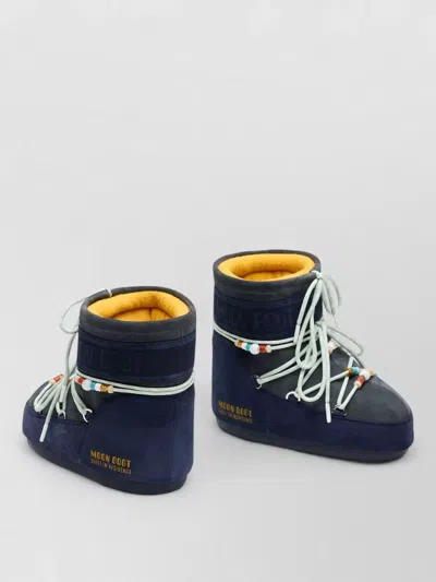 Moon Boot Mini Versatile Boot With Adjustable Drawstring In Blue