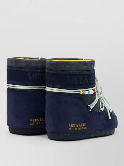 Moon Boot Mini Versatile Boot With Adjustable Drawstring In Blue
