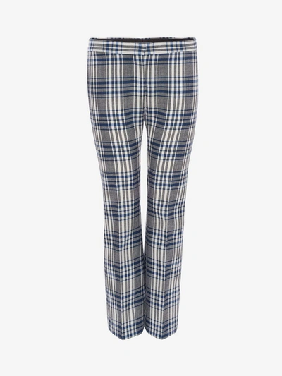 Alexander Mcqueen Virgin Wool Pants With Plaid Print