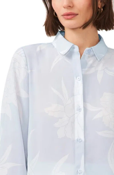 Halogen ® Solid Button-up Shirt In Blooming Blue