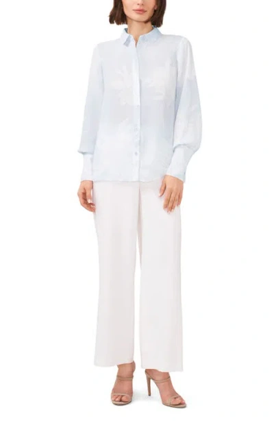 Halogen ® Solid Button-up Shirt In Blooming Blue