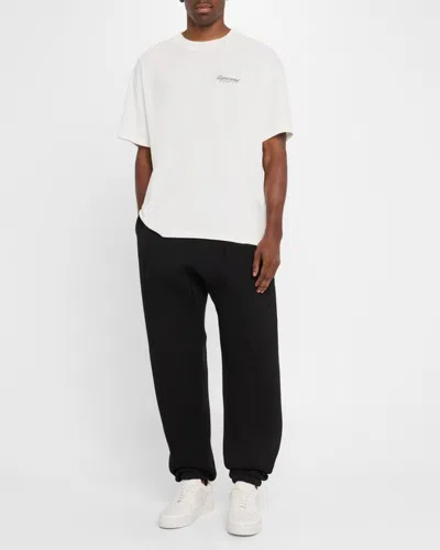 Represent Owners Club Script Logo-print T-shirt In Flat White