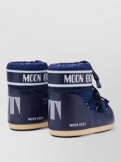 Moon Boot Snow Boots Low Model Flat Sole In Blue