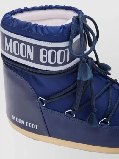 Moon Boot Snow Boots Low Model Flat Sole In Blue