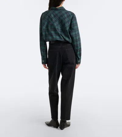 Agolde 80s High-rise Straight-leg Jeans In Black