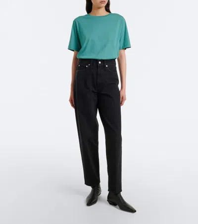 Agolde 80s High-rise Straight-leg Jeans In Black