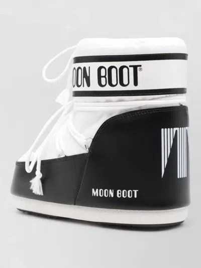 Moon Boot Low Snow Boots Flat Sole Padded Design In White