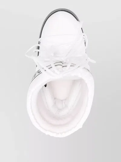 Moon Boot Low Snow Boots Flat Sole Padded Design In White