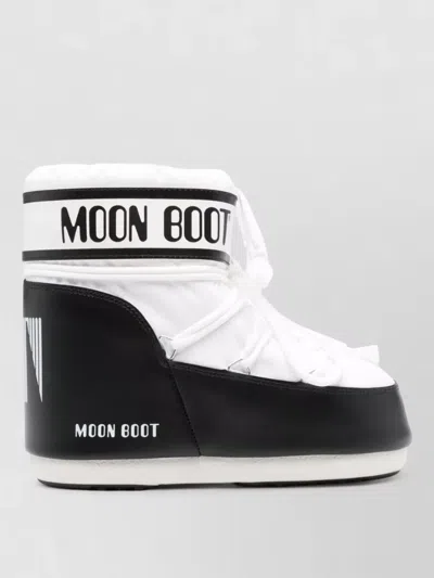 Moon Boot Low Snow Boots Flat Sole Padded Design In White