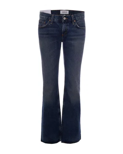 Agolde Jeans Low Rise Boot Combination In Blue