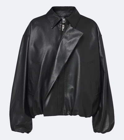 Loewe Nappa Lambskin Leather Jacket In Black