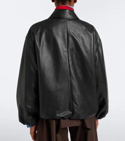 Loewe Nappa Lambskin Leather Jacket In Black