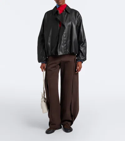 Loewe Nappa Lambskin Leather Jacket In Black
