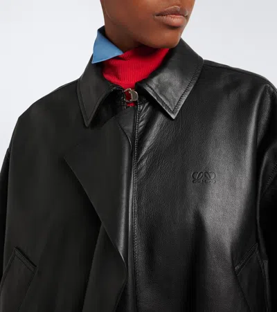 Loewe Nappa Lambskin Leather Jacket In Black
