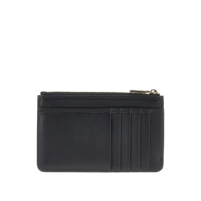 Dolce & Gabbana Leather Cardholder Pouch In Black