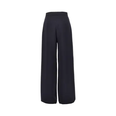 Max Mara Cady Wide-leg Pants In Blue