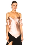 JUAN CARLOS OBANDO DIAMOND BIAS CAMISOLE IN NEUTRALS, PINK.,W1129 S3003