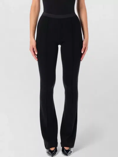 The Garment Ultra Long Trousers Size 6 With Flared Hem In Black