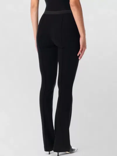 The Garment Ultra Long Trousers Size 6 With Flared Hem In Black
