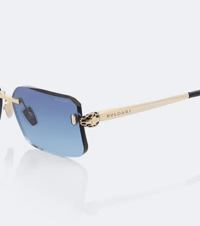 Bvlgari Serpenti Forever Rectangular Sunglasses In Multi