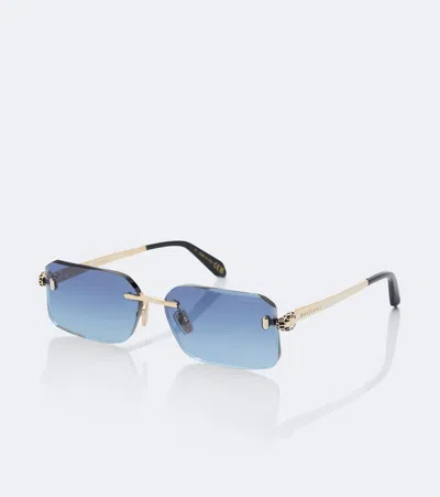 Bvlgari Serpenti Forever Rectangular Sunglasses In Multi