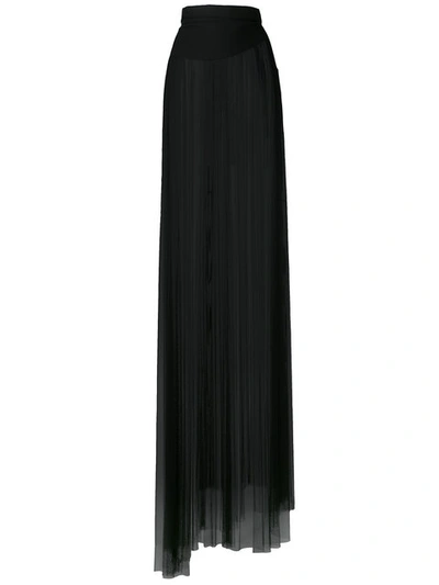 Ann Demeulemeester Tulle Long Skirt - Black