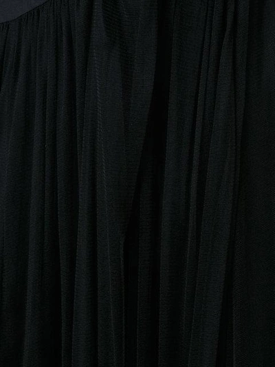 Shop Ann Demeulemeester Tulle Long Skirt - Black