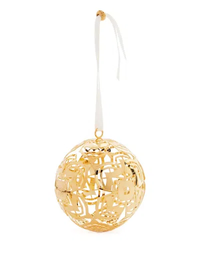 Christofle Geometric-pattern Bauble In Gold