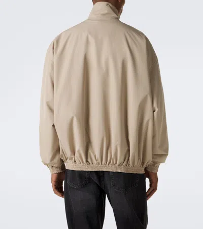 Acne Studios Reversible Technical Blouson Jacket In Beige