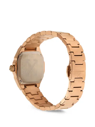Off-white 시프트 파베 40mm 시계 In Gold