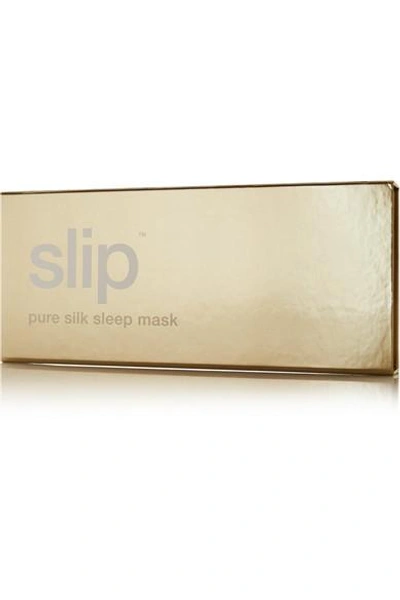 Shop Slip Embroidered Silk Eye Mask - Gold