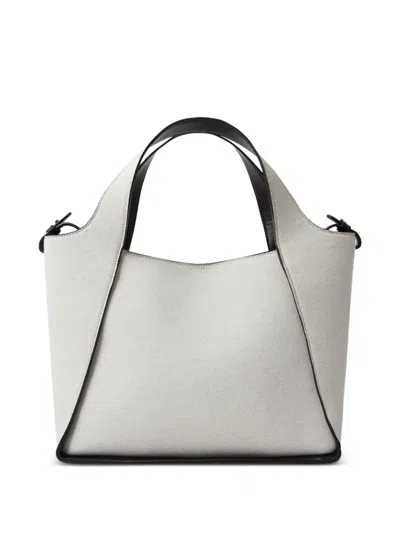 Stella Mccartney 로고 캔버스 토트 백 In 그레이