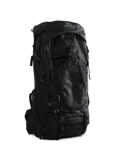 Gregory Stout Buckle-fastening Mesh-panel Backpack In 블랙