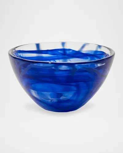 Kosta Boda Contrast Small Bowl In Blue