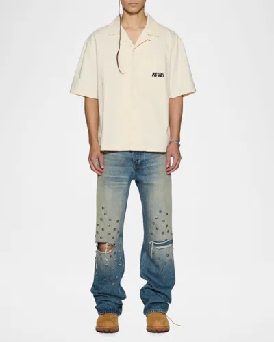 Ksubi Men & Apos;s Stay Up Logo Camp Shirt