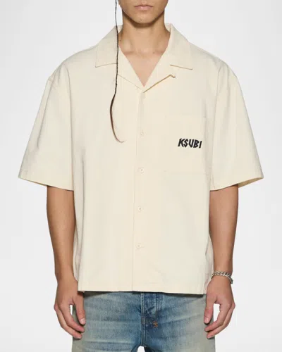 Ksubi Men & Apos;s Stay Up Logo Camp Shirt