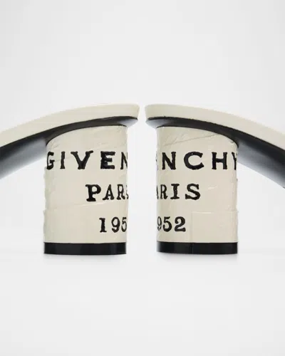 Givenchy 65mm Logo Heel Leather Mule Sandals