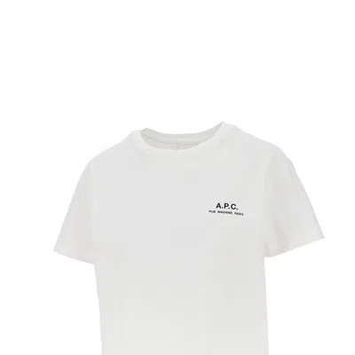 A.p.c. A. P.c. Logo Print Short T-shirt In White
