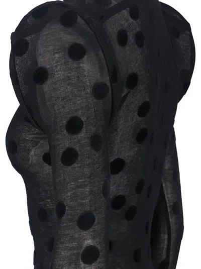 Junya Watanabe 폴카 도트 티셔츠 In Black