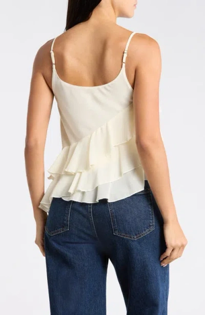 Leith Ruffle Asymmetrical Chiffon Cami