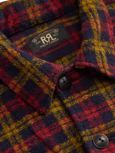 Rrl Check Cotton Bomber Jacket In Multi