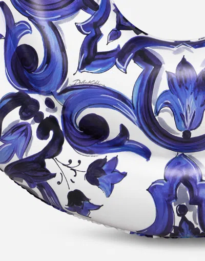 Dolce & Gabbana Printed Pool Float In Blue
