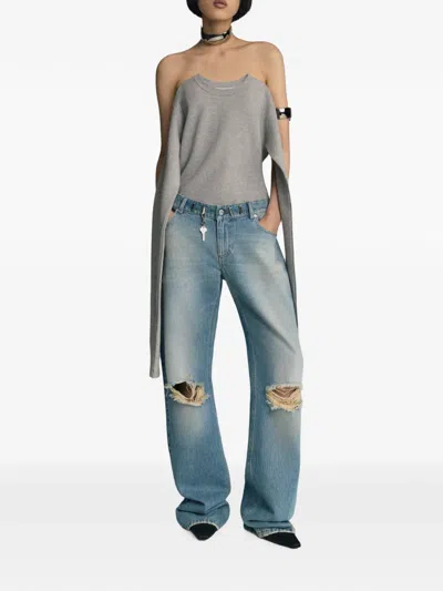 Seen Users Chatelaine Distressed Jeans In Black
