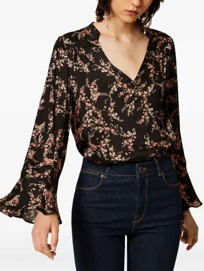 Twinset Patterned Shirts In Brown