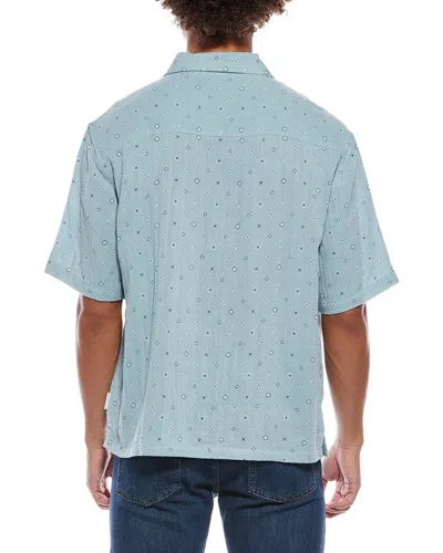 Sovereign Code Geometric Shirt In Blue