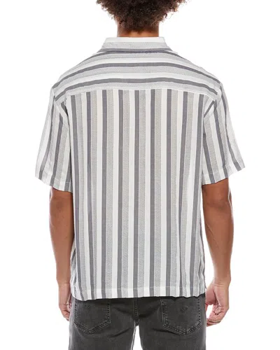 Sovereign Code Stripe Shirt In Gray