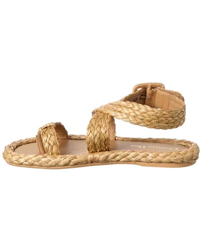 Dior Raffia Sandal In Brown