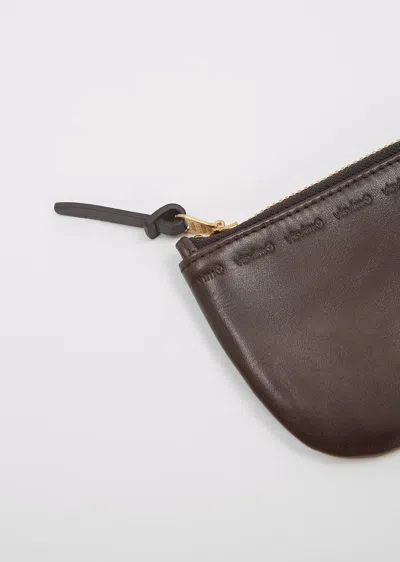 Visvim Leather Wallet — Dark Brown In Brown